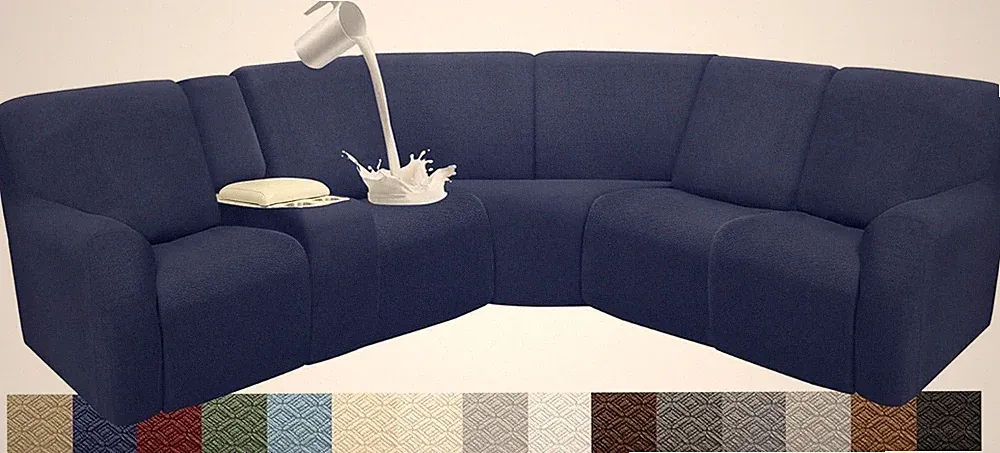blue recliner covers washable