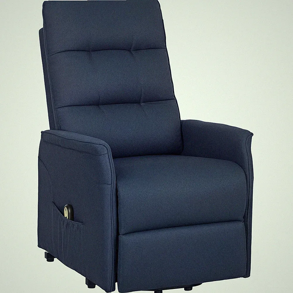 New Listing Power Lift Chair for Elderly, Fabric Recliner Sofa with Remote Control, Side Po