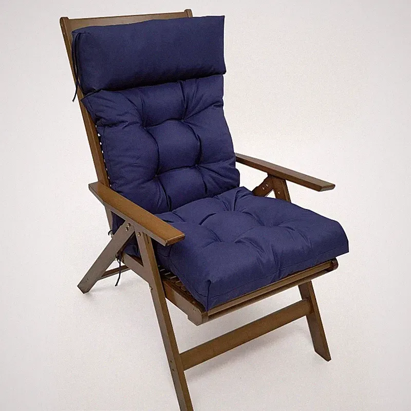 Rocking Chair Cushion Soft Waterproof High Back Chair Cushions w/Ties 49" x 21"