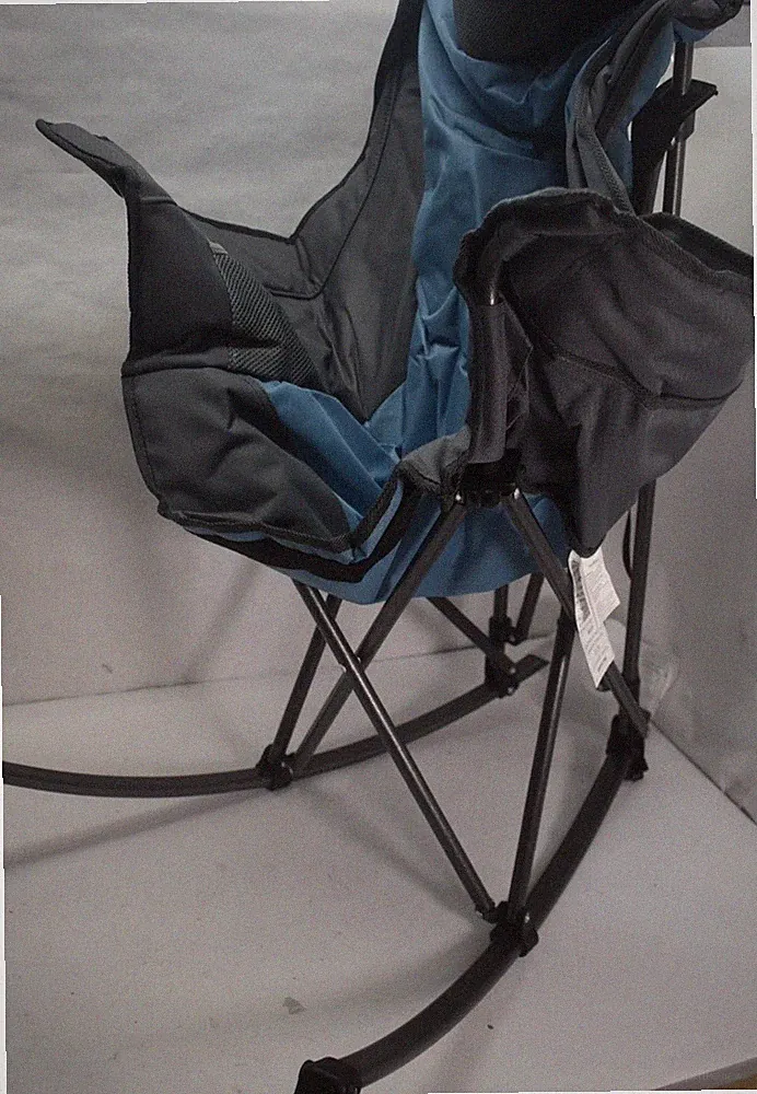 blue recliner rocking chair