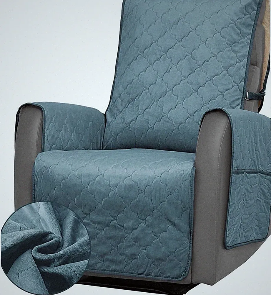 Waterproof Recliner Chair Covers with Side Pockets for Living Room Pets Dogs